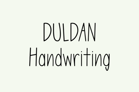 Duldan Script & Handwritten Font By Woracado