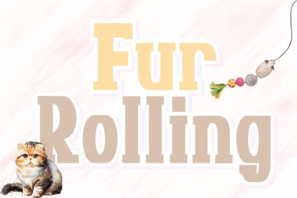 Fur Rolling Font Corsivi Font Di charmingbear59.design