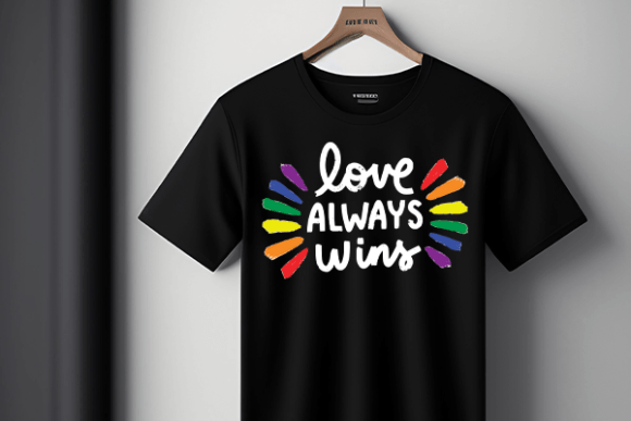 Lover Always Wins T-Shirt Design Graphic T-shirt Designs By kdppodsolutions