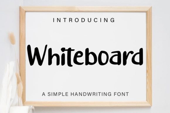 Whiteboard Script & Handwritten Font By Merry Joana
