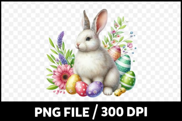 Easter Day Clipart PNG Gráfico Ilustraciones Imprimibles Por king store