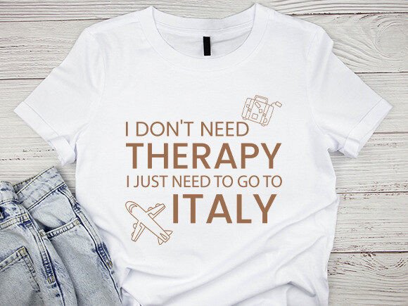 I Don’t Need Therapy I Just Need Travel Gráfico Diseños de Camisetas Por Ahadnur9926