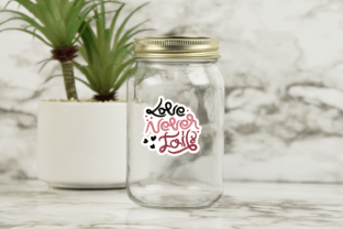 Love Never Fails Sticker Graphic Illustrations By CraftArt 3