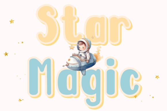 Star Magic Fontes Script Fonte Por charmingbear59.design