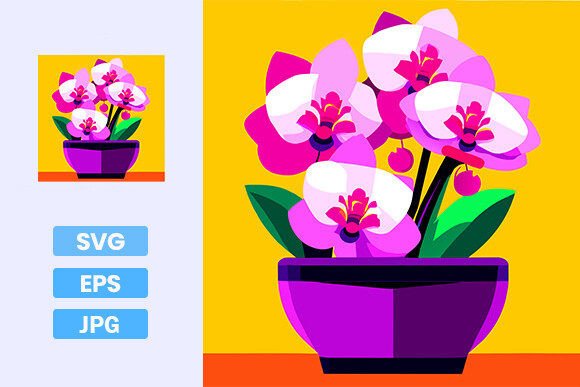 Orchid Graphic Illustrations By Designasd