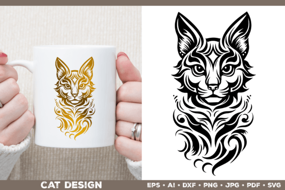 Cat SVG Cut File. Cat Silhouette Afbeelding Crafts Door julimur