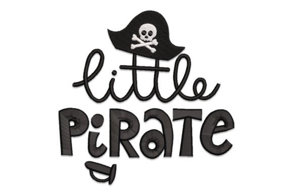 Little Pirate Piraten Stickereidesign Von EmbDesign