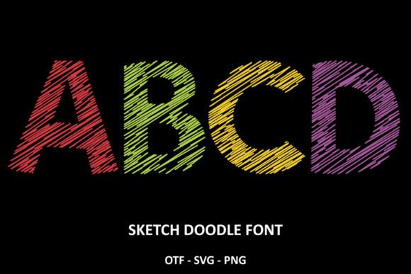 Sketch Doodles Color Fonts Font By Font Craft Studio