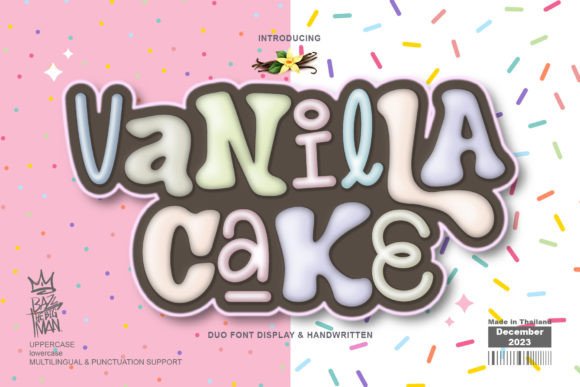 Vanilla Cake Czcionki do Wyświetlania Czcionka Przez BB Type Studios