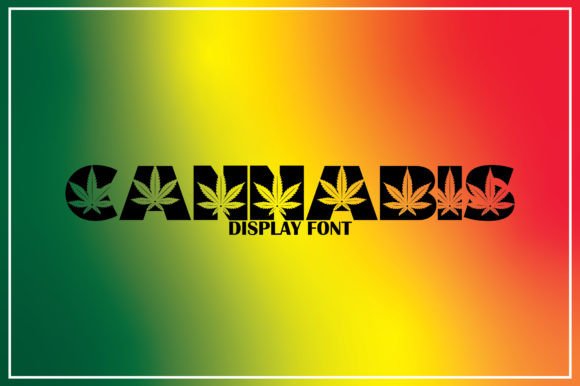 Cannabis Display Font By AvocadoSVG