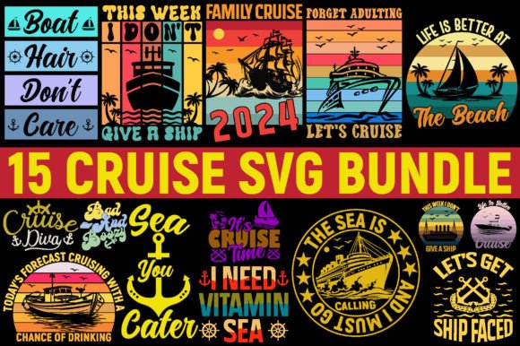 Cruise SVG Bundle – Cruise 2024 T-Shirt Graphic Crafts By Creative T-Shirts