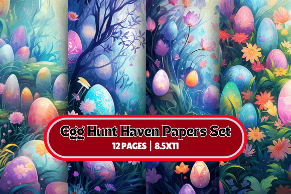 Egg Hunt Haven Papers Set Graphic Patterns By Craft Studios