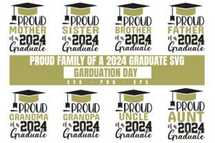 Proud Family of 2024 Graduate SVG Bundle Grafika Szablony do Druku Przez rahnumaat690 1