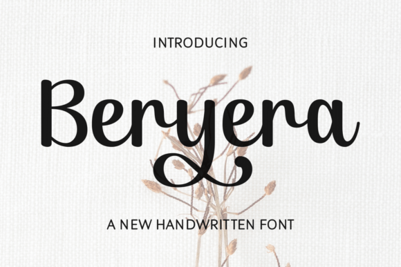 Beryera Script & Handwritten Font By Damai (7NTypes)