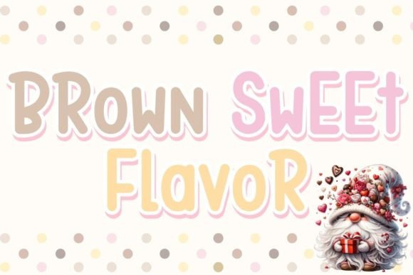 Brown Sweet Flavor Script & Handwritten Font By charmingbear59.design