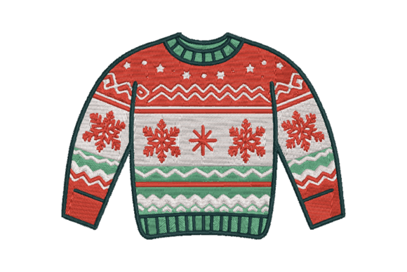 Christmas Sweater Noël Design de Broderie Par Laura's Imperfections