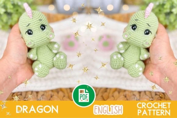 Crochet Dragon Toy Pattern PDF Amigurumi Graphic Knit Toys & Dolls By Ольга Лабутина