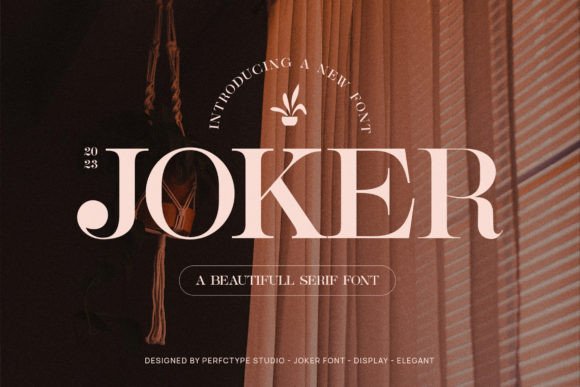 Joker Serif-Schriftarten Schriftart Von Perfectype