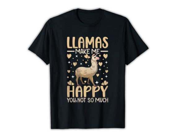 Llama T-shirt Design Graphic T-shirt Designs By mrshimulislam