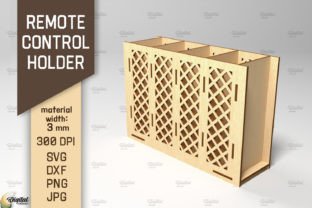 Remote Control Holder Laser Cut Bundle Graphic 3D SVG By Digital Idea 4