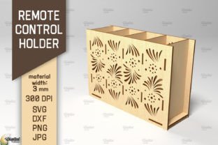 Remote Control Holder Laser Cut Bundle Graphic 3D SVG By Digital Idea 5