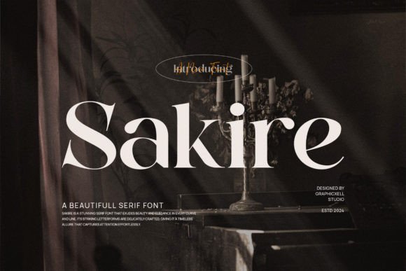 Sakire Serif Font By Graphicxell