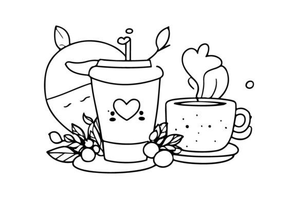 Coffee Illustration Illustrations AI Par Sultana Creative Store