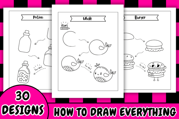 How to Draw Step by Step for Kids Graphic KDP Interiors By Kalilaart