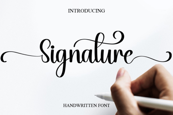 Signature Script & Handwritten Font By salma studio
