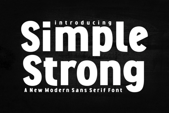 Simple Strong Sans Serif Font By Riman (7NTypes)