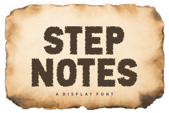 Step Notes Font Display Font Di Wankriss