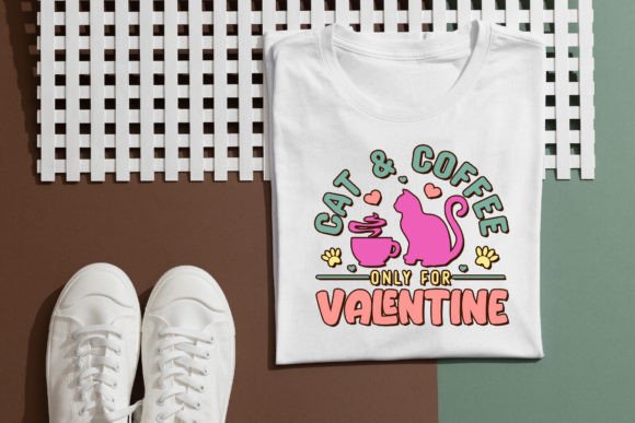 Cute Cat Valentine's Day Design Grafik Plotterdateien Von Best T-Shirt Bundles