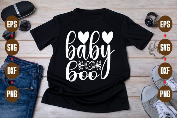 Baby Boo Graphic Print Templates By T-Shirt Library