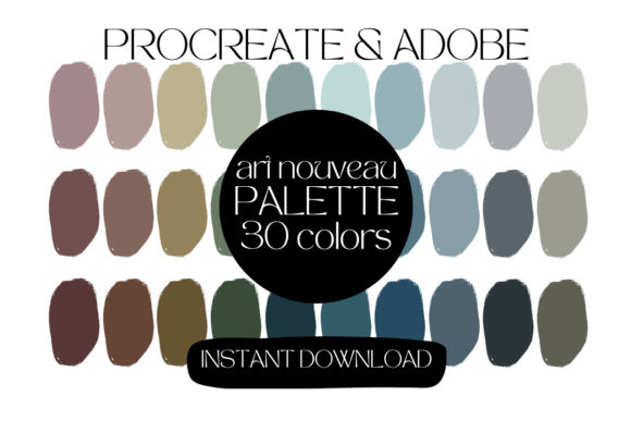 Procreate Adobe Color Palette Graphic Add-ons By PaintedFairyStudio