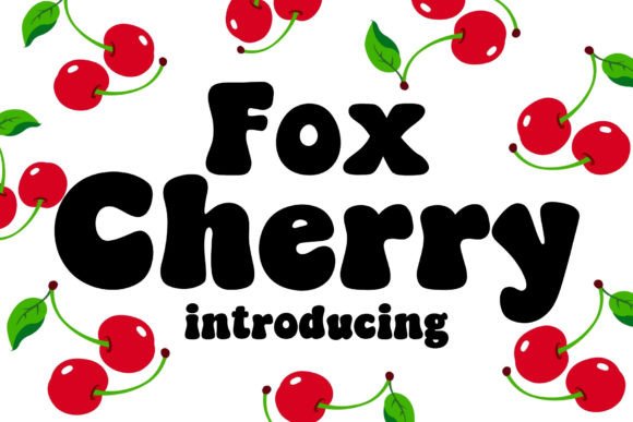 Fox Cherry Display Fonts Font Door Fox7