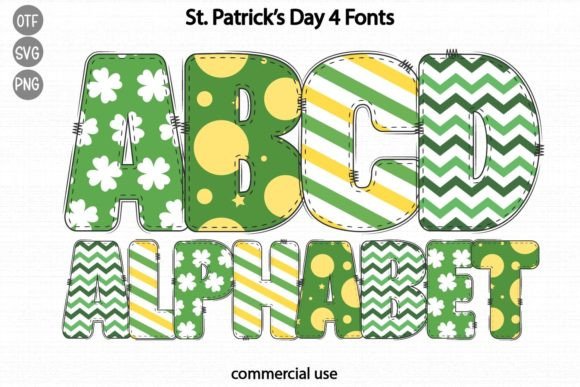 St. Patrick's Day Color Fonts Font By Ks.sira