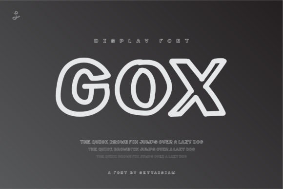 Gox Display Font By setyaisiam
