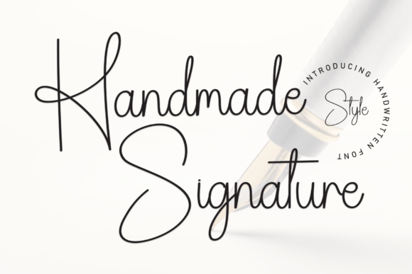 Handmade Signature Skript-Schriftarten Schriftart Von andikastudio
