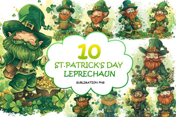 St.Patrick's Day Leprechaun PNG Graphic Crafts By PNKArt