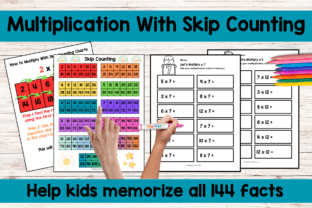 Multiplication with Skip Counting Charts Graphic 3rd grade By MessyBeautifulFun 1