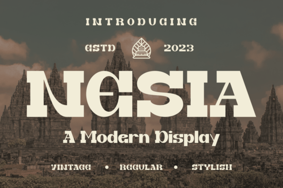 Nesia Serif Font By Marvadesign