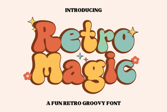 Retro Magic Display Font By Sakti Avellin