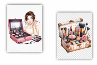 Watercolor Woman Makeup Box Clipart Graphic Illustrations By ArtStory 3