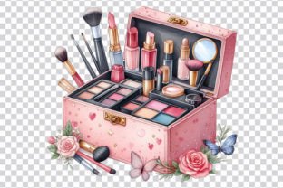 Watercolor Woman Makeup Box Clipart Graphic Illustrations By ArtStory 5