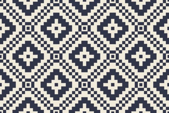 Aztec Kilim Embroidery Geometric Pattern Graphic Patterns By Parinya Maneenate