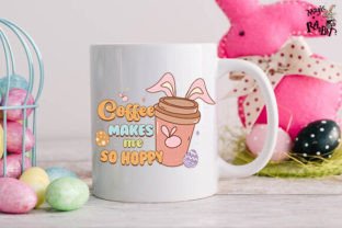 Coffee Makes Me so Hoppy Easter Bunny Illustration Illustrations Imprimables Par Magic Rabbit 6