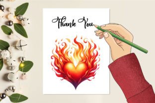 Flaming Heart Sublimation Clipart Bundle Graphic Illustrations By LibbyWishes 5