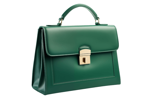 Green Luxury Ladies Leather Purse Afbeelding AI transparante PNG's Door snzd24