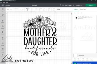 Mother and Daughter Best Friend SVG PNG Graphic Crafts By ArtsTitude 12