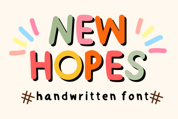 New Hopes Script & Handwritten Font By Nun Sukhwan